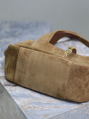 Colestore YSL Saint Laurent LE 5 À 7 BEA In Suede Caramel 50×28×18cm - 5