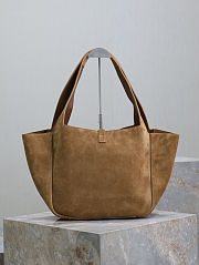 Colestore YSL Saint Laurent LE 5 À 7 BEA In Suede Caramel 50×28×18cm - 3
