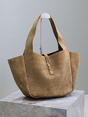 Colestore YSL Saint Laurent LE 5 À 7 BEA In Suede Caramel 50×28×18cm - 2