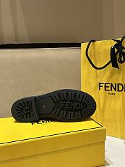 Colestore Fendi Logo Plaque Leather Loafers Black - 3