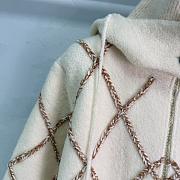 Colestore Chanel Coco Button Silk In Cashmere Zip Up Hoodie - 6