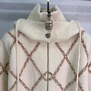 Colestore Chanel Coco Button Silk In Cashmere Zip Up Hoodie - 4