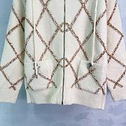 Colestore Chanel Coco Button Silk In Cashmere Zip Up Hoodie - 5