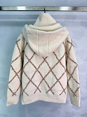 Colestore Chanel Coco Button Silk In Cashmere Zip Up Hoodie - 2