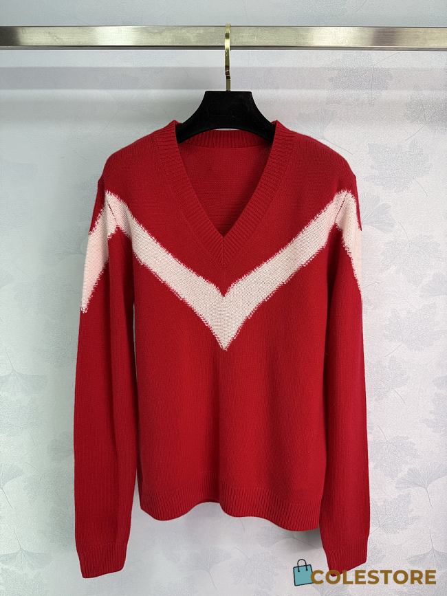 Colestore Valentino Wool Jumper With VLogo Bow At The Back - 1