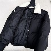 Colestore Chanel Style Fur-Collar Down Jacket Black - 5