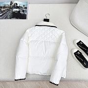 Colestore Chanel Style Fur-Collar Down Jacket White - 3