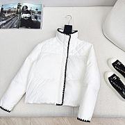 Colestore Chanel Style Fur-Collar Down Jacket White - 4