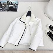 Colestore Chanel Style Fur-Collar Down Jacket White - 2