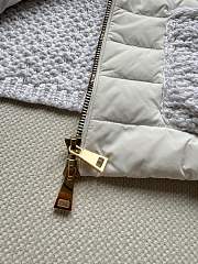 Colestore  Moncler White Padded Cotton Zip-Up Cardigan - 3