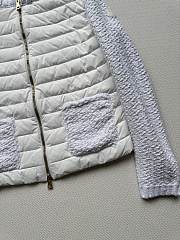 Colestore  Moncler White Padded Cotton Zip-Up Cardigan - 2