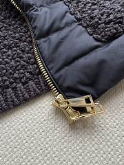 Colestore  Moncler Black Padded Cotton Zip-Up Cardigan - 3