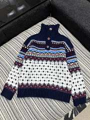 Colestore Chanel Style 25 Vintage Wool High-Neck Sweater - 1