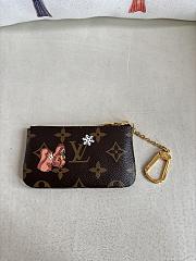 Colestore Louis Vuitton Key Pouch Monogram Canvas Blue Frost 12 x 7 x 1.5 cm - 3