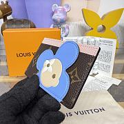Colestore Louis Vuitton Card Holder Monogram Snowy Pearl/Blue Frost 11 x 7 x 0.5 cm - 6