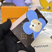 Colestore Louis Vuitton Card Holder Monogram Snowy Pearl/Blue Frost 11 x 7 x 0.5 cm - 5