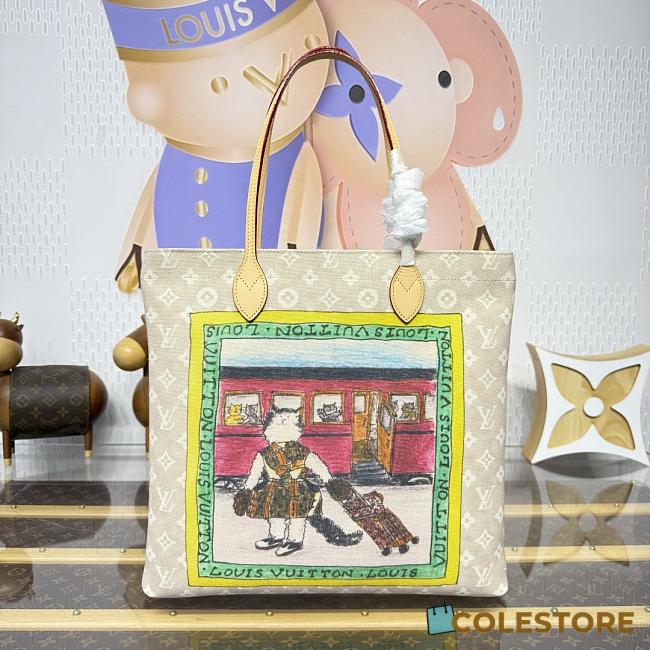 Colestore Louis Vuitton Travels With Grace Coddington Carry It Meowgram 37 x 37 x 2 cm - 1
