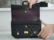 Colestore Chanel 2.55 Black Quilted Flap Bag with Paris Charms 16x24x7.5 cm - 6