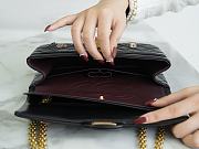 Colestore Chanel 2.55 Black Quilted Flap Bag with Paris Charms 16x24x7.5 cm - 5