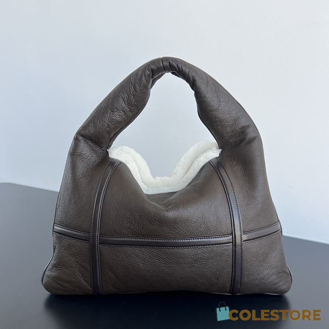 Colestore Bottega Veneta Hop Bag Light Brown, Teddy, Fondant & Muse Brass 41x20.5x7.5cm - 1
