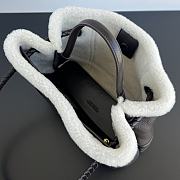Colestore Bottega Veneta  Andiamo Medium Leather Shearling Top-Handle Bag 32.5x24x12 - 5