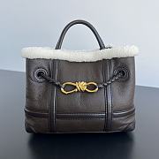 Colestore Bottega Veneta  Andiamo Small Leather Shearling Top-Handle Bag 25x22x10.5 - 1