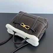 Colestore Bottega Veneta  Andiamo Small Leather Shearling Top-Handle Bag 25x22x10.5 - 5
