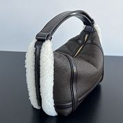 Colestore Bottega Veneta Wallace Mini Lamb Fur Top-Handle Bag 20x13x9.5cm - 6