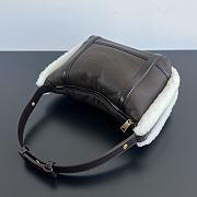 Colestore Bottega Veneta Wallace Mini Lamb Fur Top-Handle Bag 20x13x9.5cm - 5