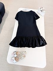 Colestore Valentino Crepe Couture Short Dress for Woman in Black  - 5
