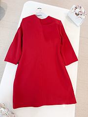 Colestore Valentino Cady Couture Short Dress With Faille Bow - 6