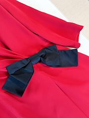 Colestore Valentino Cady Couture Short Dress With Faille Bow - 5
