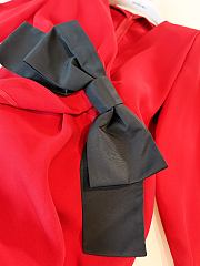 Colestore Valentino Cady Couture Short Dress With Faille Bow - 3