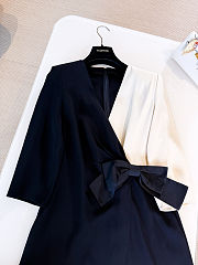 Colestore Valentino Garavani bow-detail Midi Dress Black - 6