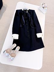 Colestore Valentino Crepe Couture Short Dress for Woman in Black/champagne - 1