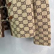 Colestore Gucci Monogram Knit Cardigan with Chain Closure Brown - 5