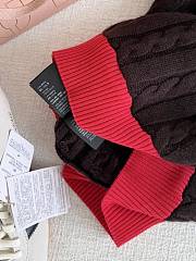Colestore Miu Miu Brown/red Wool And Cotton Sweater - 3