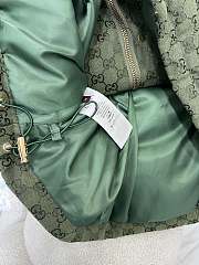 Colestore Gucci Monogram Padded Down Vest Olive Green - 5