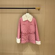 Colestore Chanel Lambskin Shearling Down Jacket Pink - 1