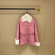 Colestore Chanel Lambskin Shearling Down Jacket Pink - 4