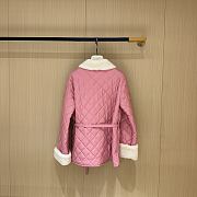 Colestore Chanel Lambskin Shearling Down Jacket Pink - 2