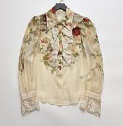 Colestore Zimmermann Hypnotic Ramie Lace Tux Shirt Cream Cascade - 1
