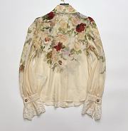 Colestore Zimmermann Hypnotic Ramie Lace Tux Shirt Cream Cascade - 6