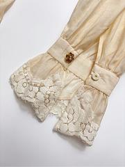 Colestore Zimmermann Hypnotic Ramie Lace Tux Shirt Cream Cascade - 5