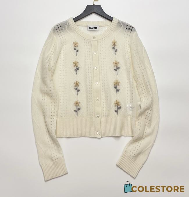 Colestore Magliano Cormagliano Mohair Cardigan White  - 1