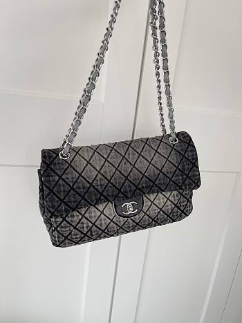 Colestore Chanel Jumbo Denimpressions Flap Bag Denim 33x22x8cm