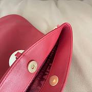Colestore Chanel Cue Ball Foldover Bag Red Shoulder Bags 23cm - 6