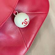 Colestore Chanel Cue Ball Foldover Bag Red Shoulder Bags 23cm - 4