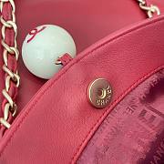 Colestore Chanel Cue Ball Foldover Bag Red Shoulder Bags 23cm - 3
