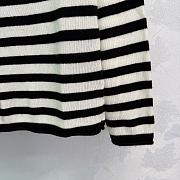 Colestore Dior Marinière Sweater Black and Ecru Cotton and Cashmere Knit - 5